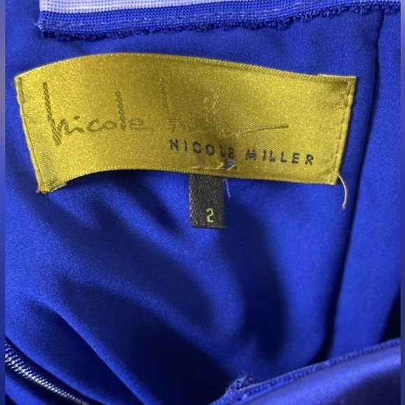 Nicole Miller Strapless Ruched Satin Sheath Dress – Size 2 – NWT – - Picture 6 of 8